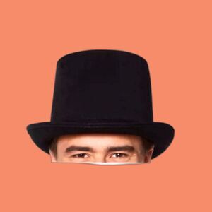 Spirit Male Black Top Hat ~ OSFM